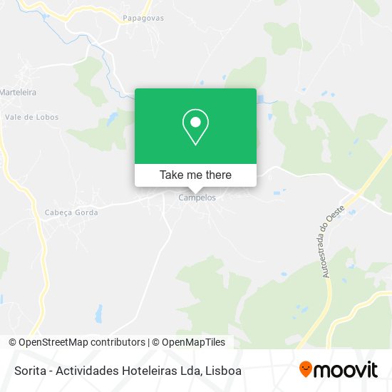 Sorita - Actividades Hoteleiras Lda map