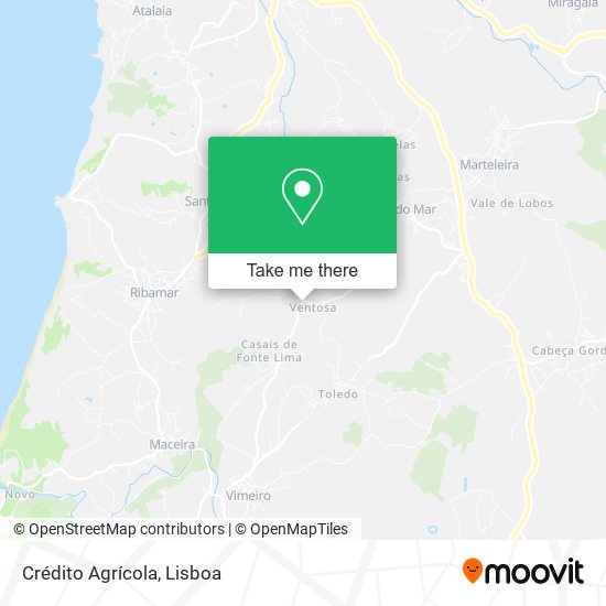 Crédito Agrícola map