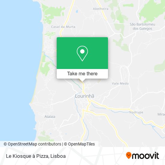 Le Kiosque à Pizza mapa