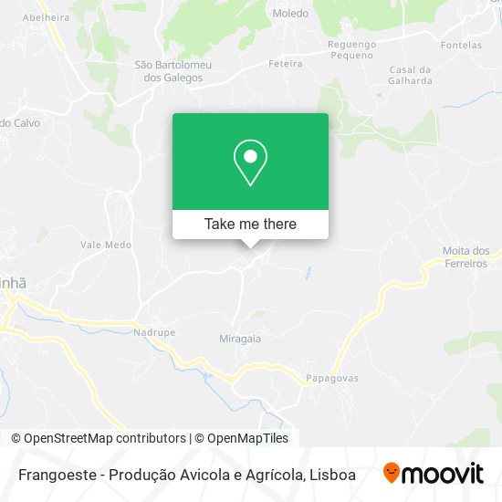 Frangoeste - Produção Avicola e Agrícola map