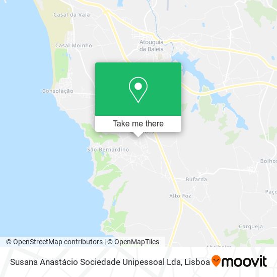 Susana Anastácio Sociedade Unipessoal Lda map