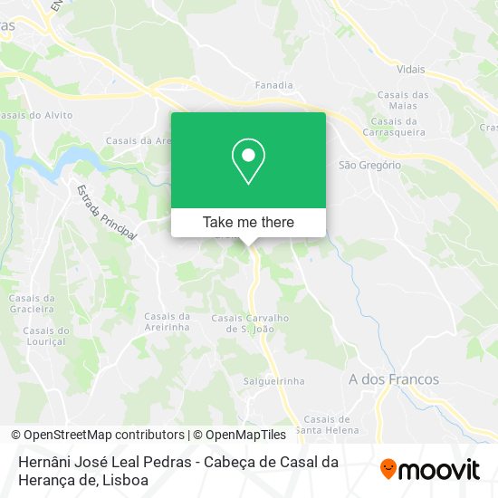 Hernâni José Leal Pedras - Cabeça de Casal da Herança de map