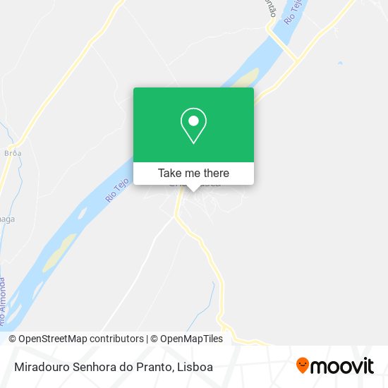 Miradouro Senhora do Pranto mapa
