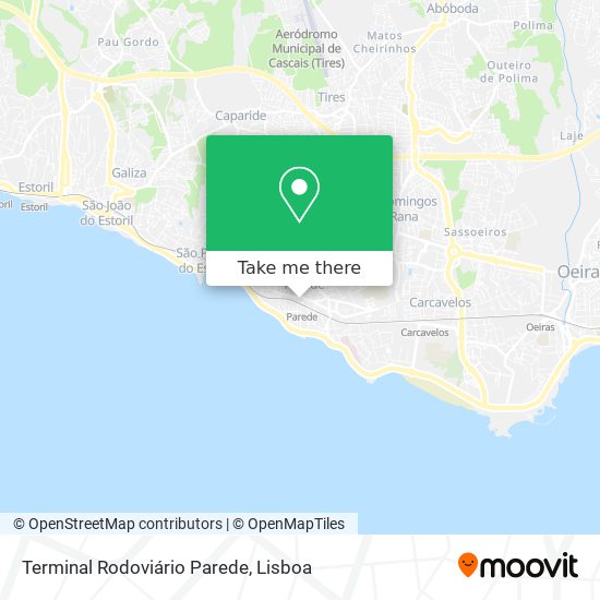 Terminal Rodoviário Parede map