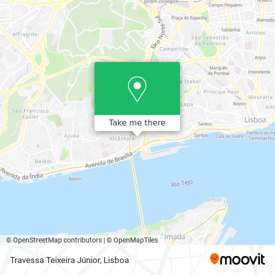 Travessa Teixeira Júnior mapa