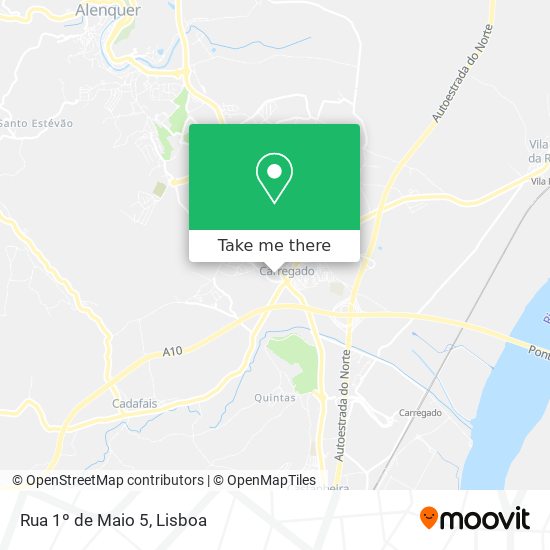 Rua 1º de Maio 5 mapa