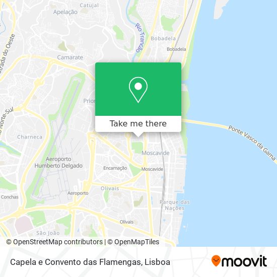 Capela e Convento das Flamengas map