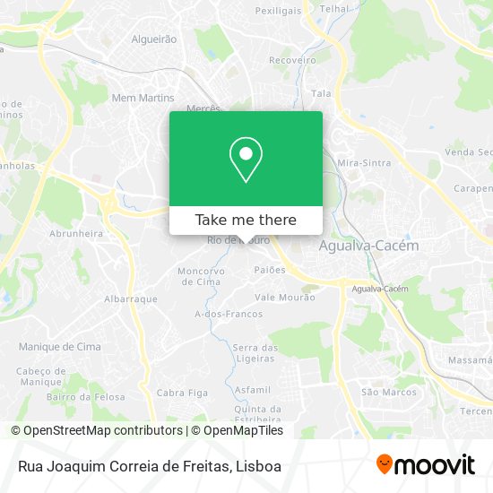 Rua Joaquim Correia de Freitas mapa