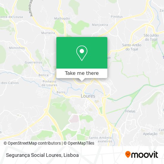 Segurança Social Loures map