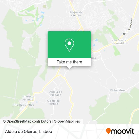 Aldeia de Oleiros map