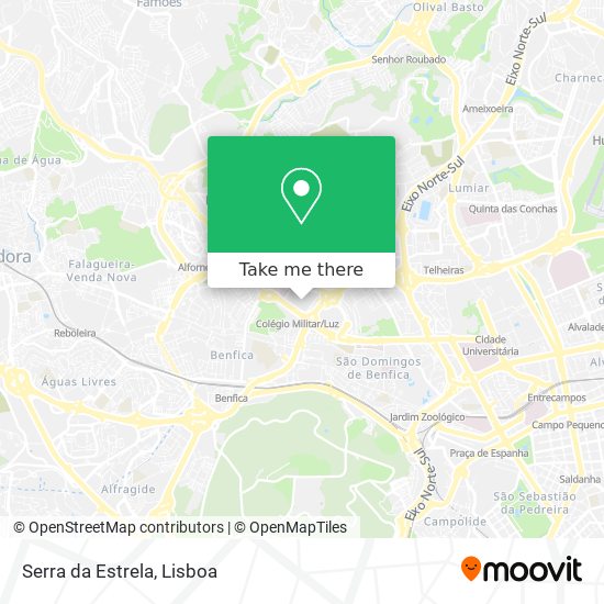 Serra da Estrela map