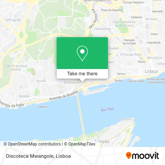 Discoteca Mwangole map