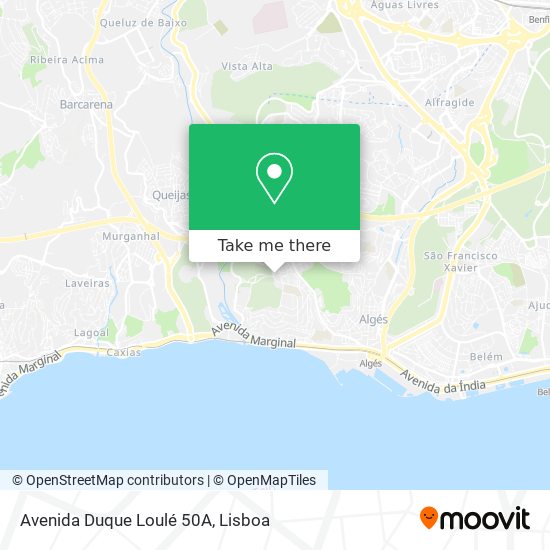Avenida Duque Loulé 50A map
