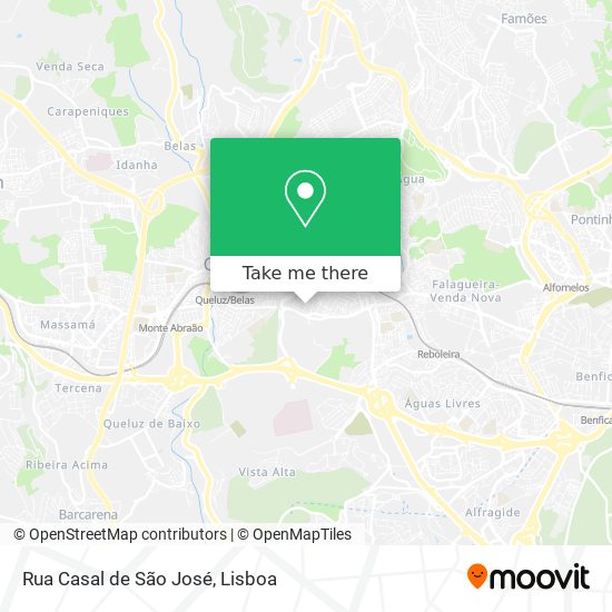 Rua Casal de São José map