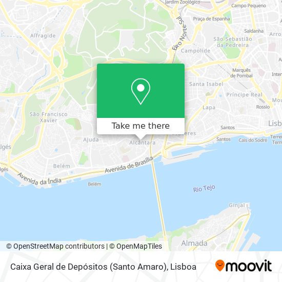 Caixa Geral de Depósitos (Santo Amaro) map