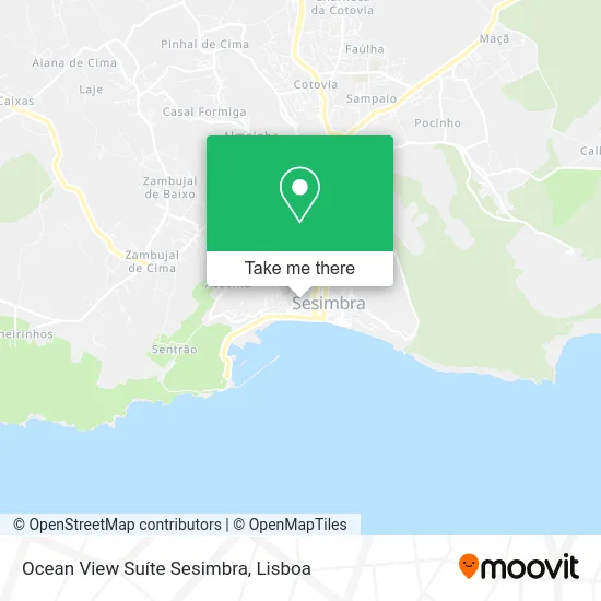Ocean View Suíte Sesimbra map