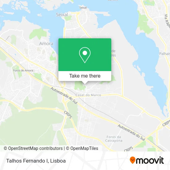Talhos Fernando I map