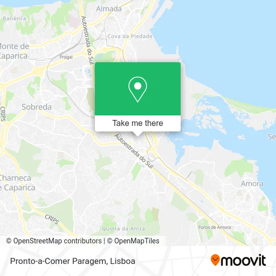 Pronto-a-Comer Paragem map