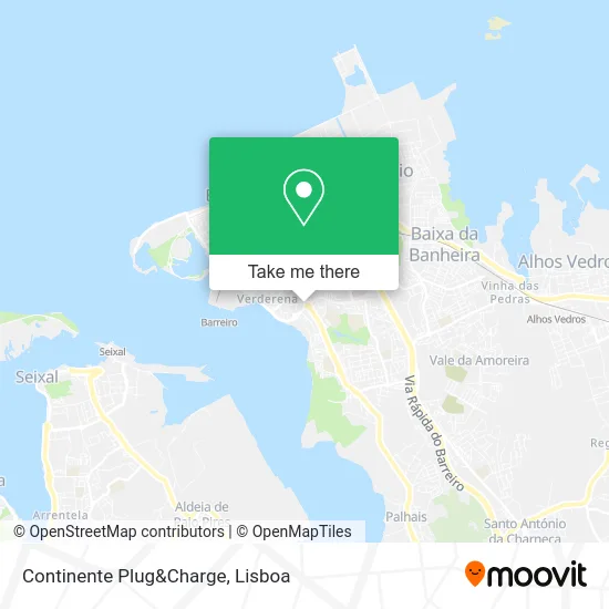 Continente Plug&Charge map