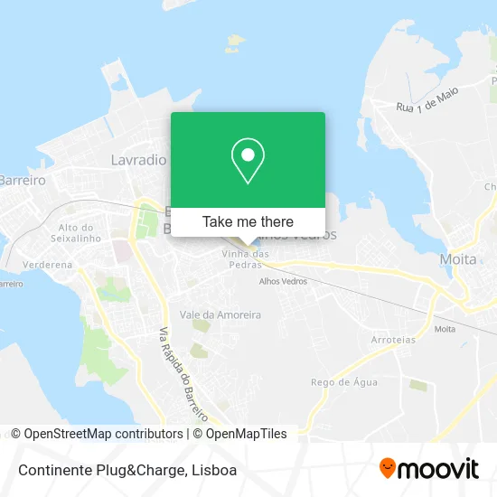 Continente Plug&Charge map