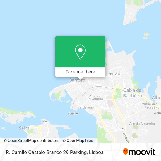 R. Camilo Castelo Branco 29 Parking map