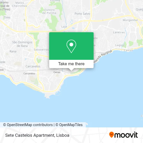 Sete Castelos Apartment map