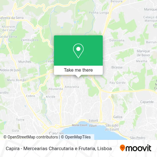 Capira - Mercearias Charcutaria e Frutaria map