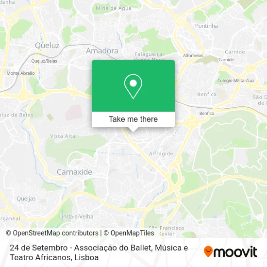 24 de Setembro - Associação do Ballet, Música e Teatro Africanos map