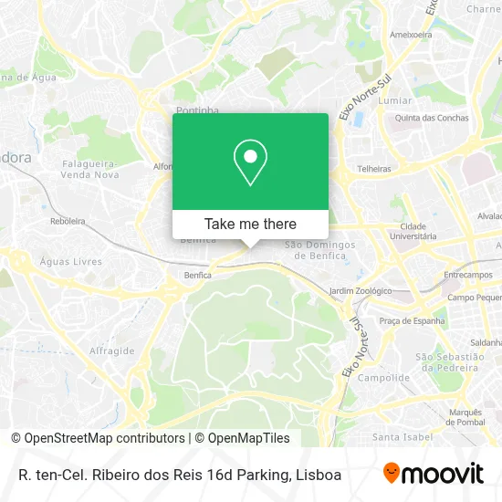 R. ten-Cel. Ribeiro dos Reis 16d Parking map