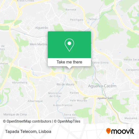 Tapada Telecom map