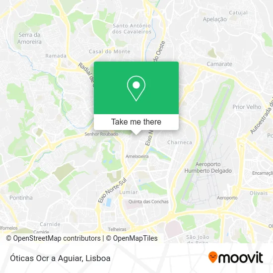 Óticas Ocr a Aguiar map