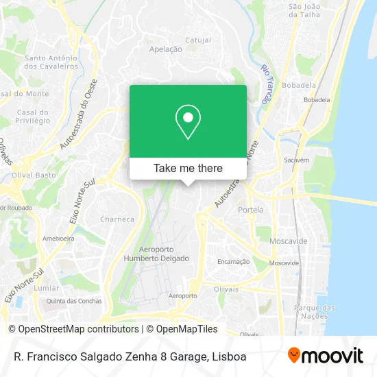 R. Francisco Salgado Zenha 8 Garage map