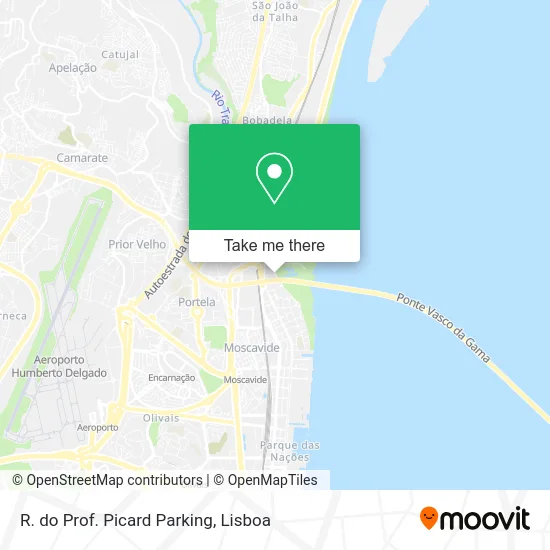 R. do Prof. Picard Parking map