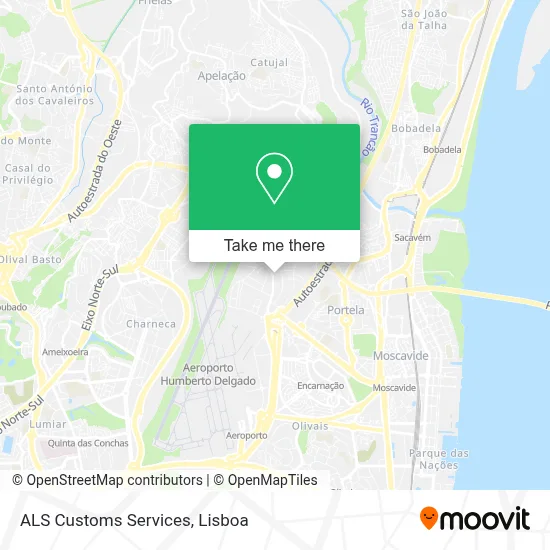 Als Customs Services map