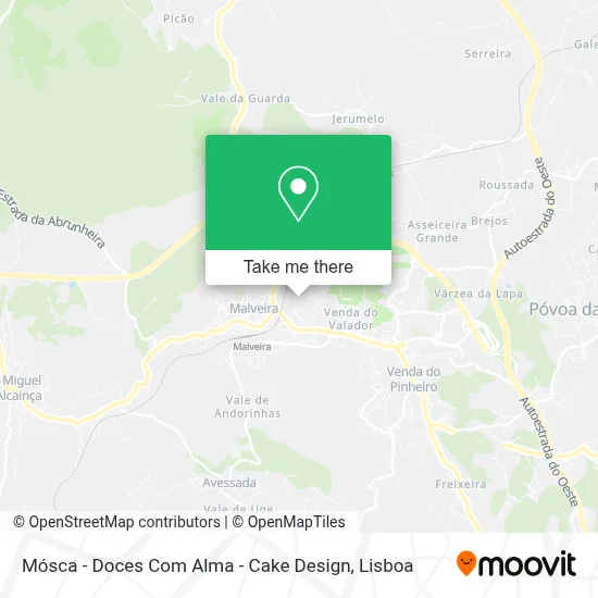 Mósca - Doces Com Alma - Cake Design map