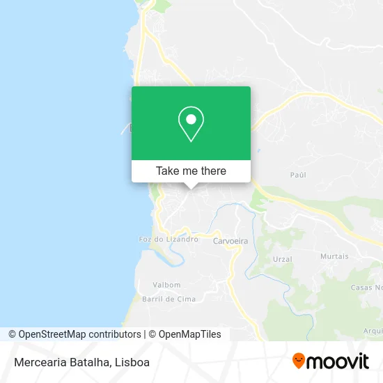 Mercearia Batalha map
