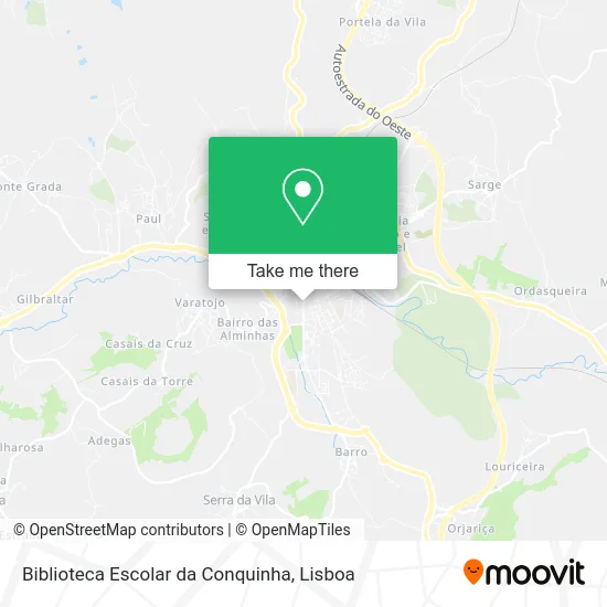 Biblioteca Escolar da Conquinha map