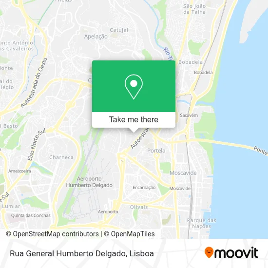 Rua General Humberto Delgado map