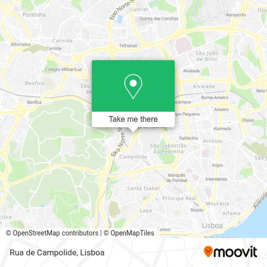 Rua de Campolide map