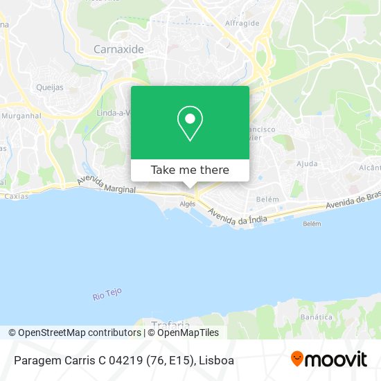 Paragem Carris C 04219 (76, E15) mapa