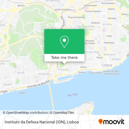 Instituto da Defesa Nacional (IDN) mapa