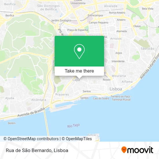 Rua de São Bernardo map