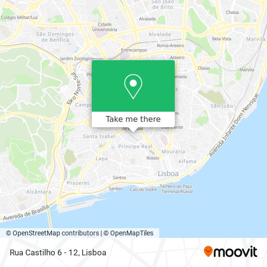 Rua Castilho 6 - 12 map