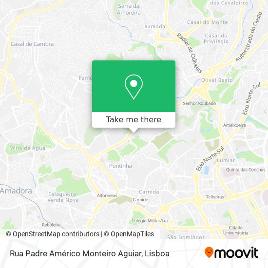 Rua Padre Américo Monteiro Aguiar map