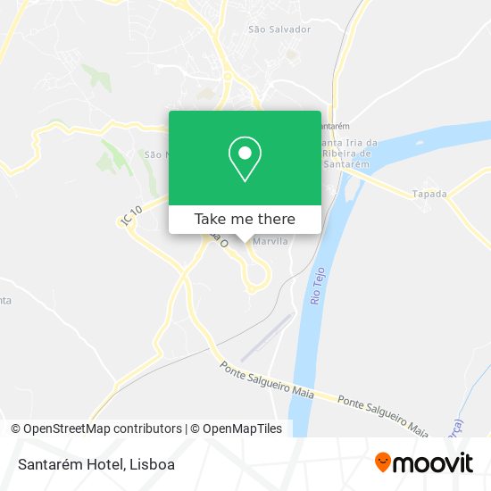 Santarém Hotel mapa