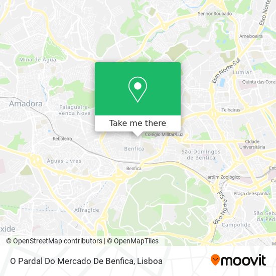 O Pardal Do Mercado De Benfica mapa