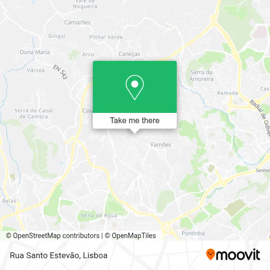 Rua Santo Estevão map