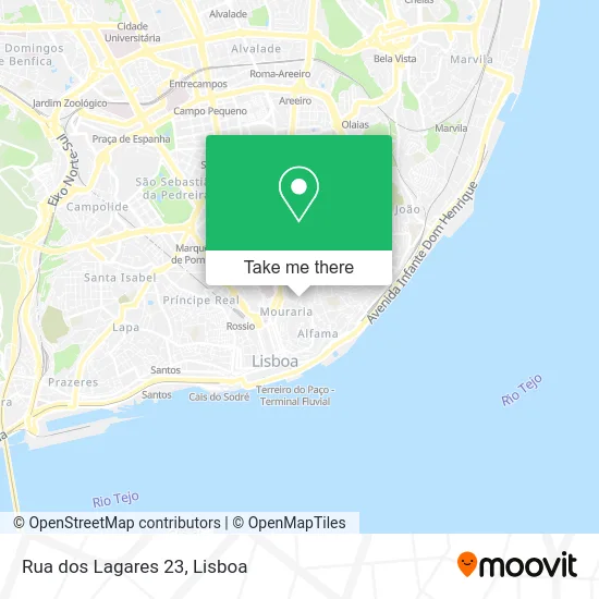 Rua dos Lagares 23 map