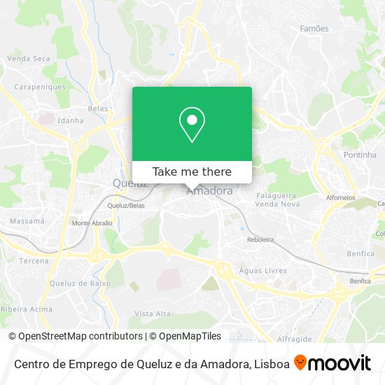 Centro de Emprego de Queluz e da Amadora map
