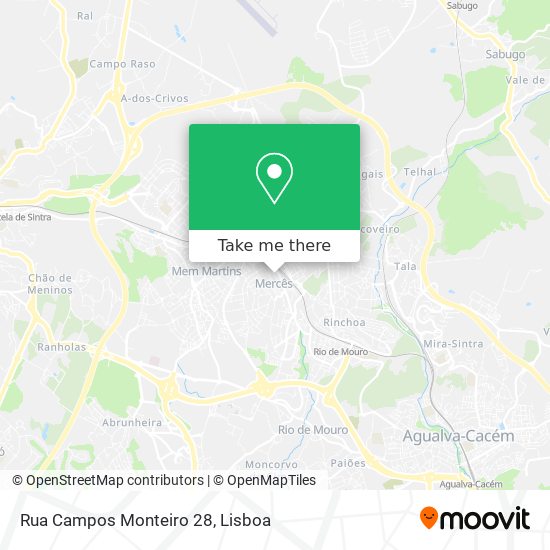 Rua Campos Monteiro 28 mapa